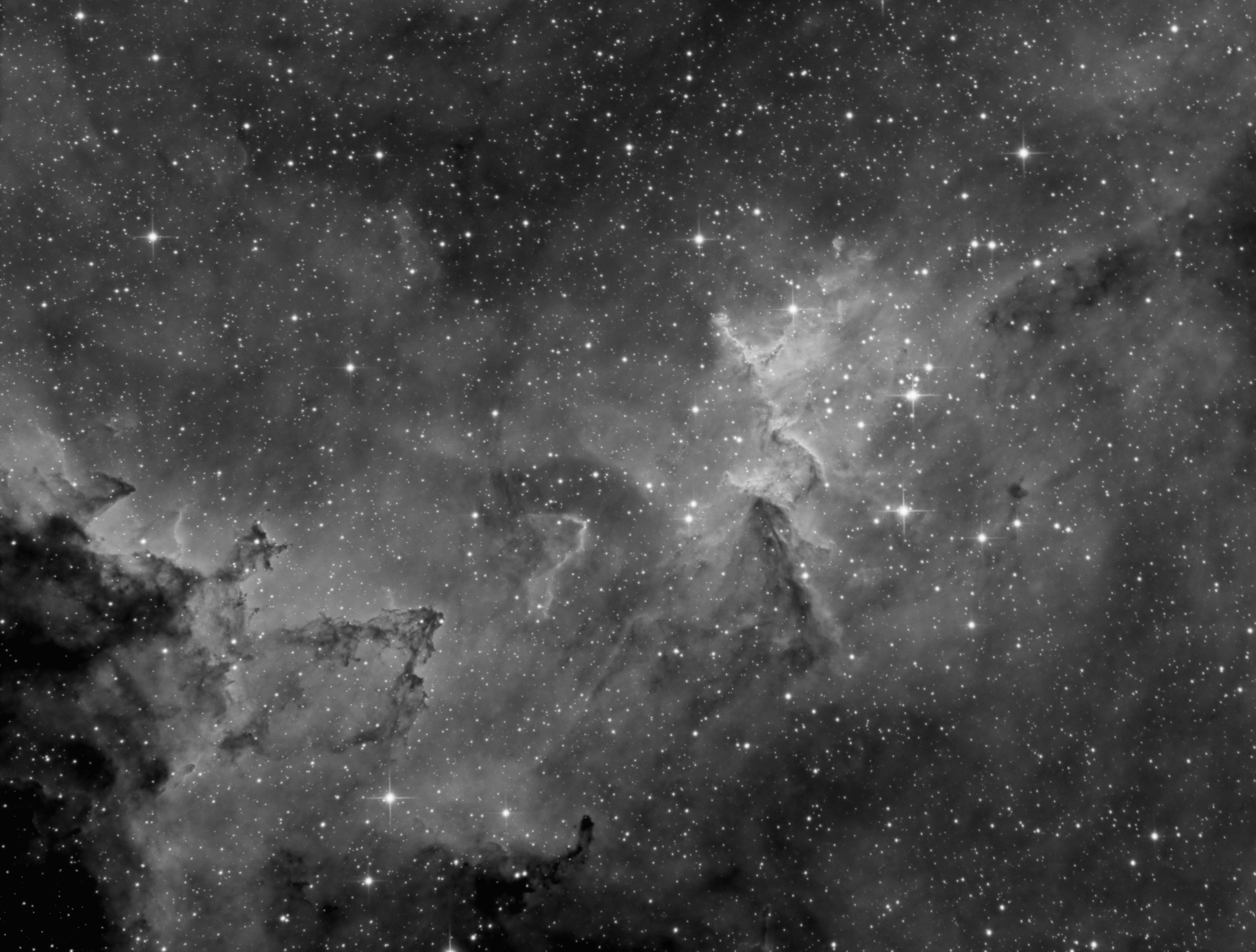 IC 1805 central region - Hα
