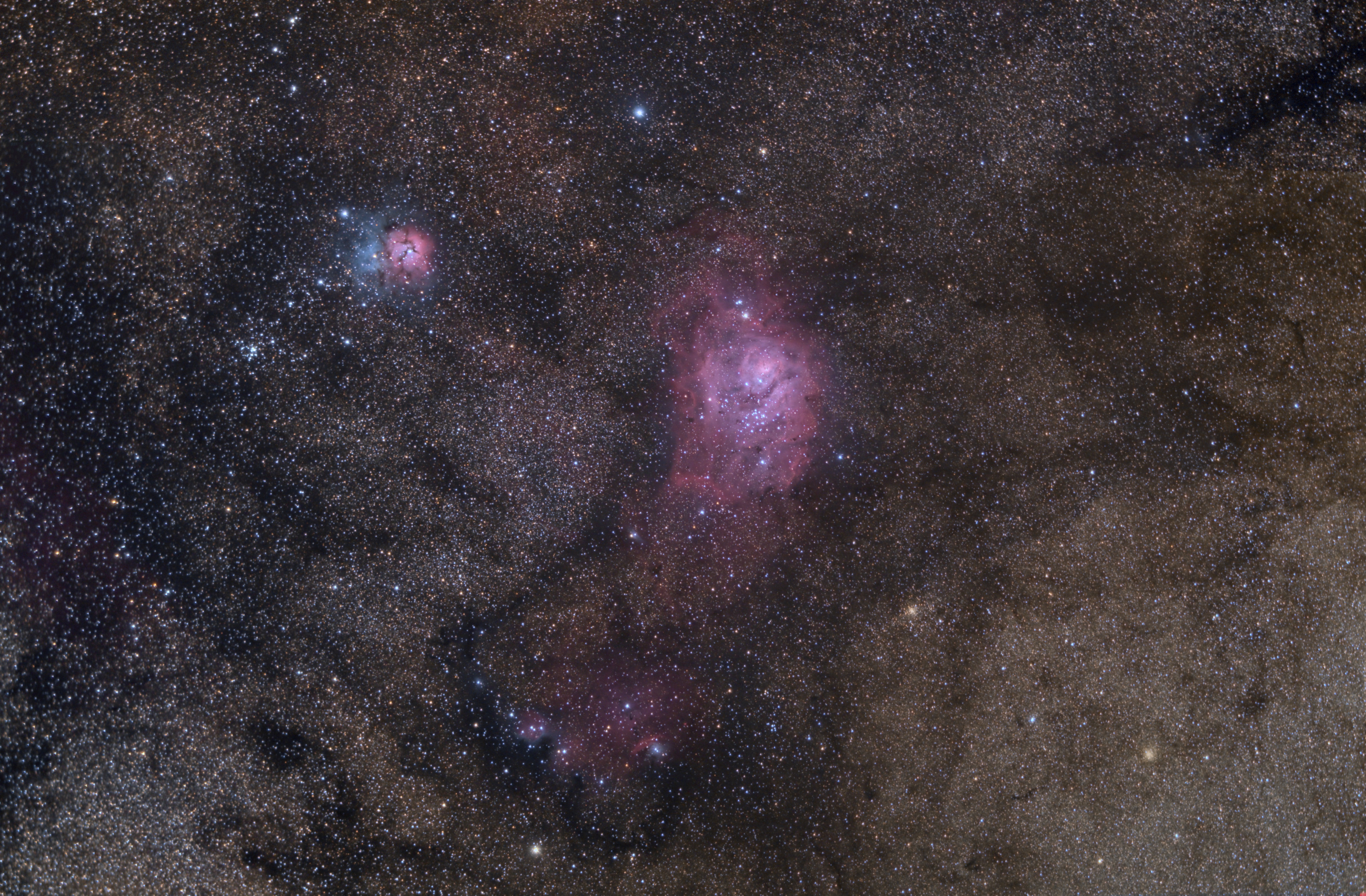 M 8, M 20 and Sh2-29