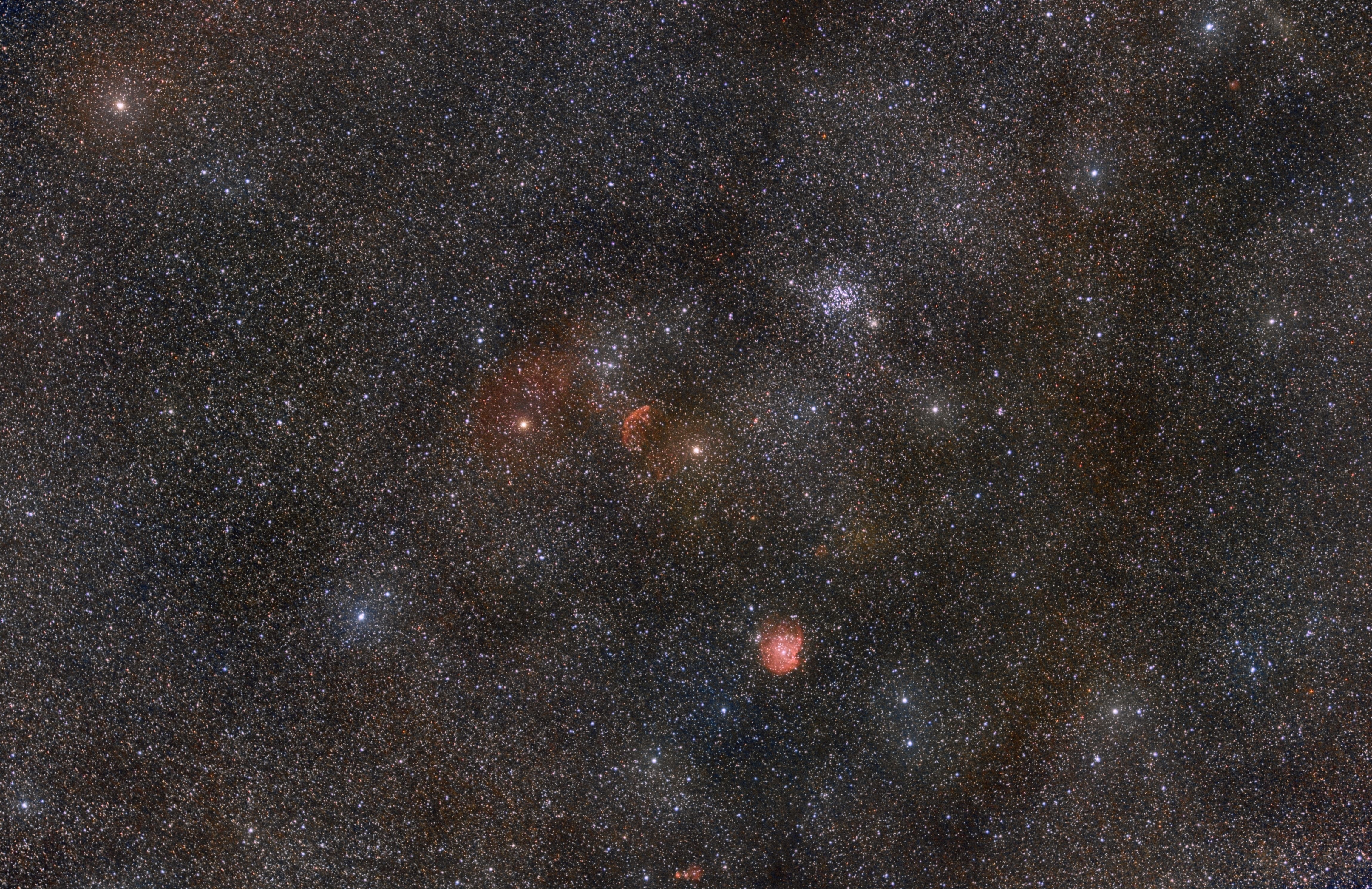 IC 443 and friends - widefield